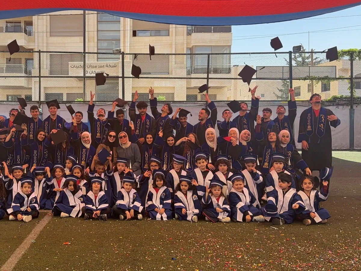 BHA graduation ceremony on the school field